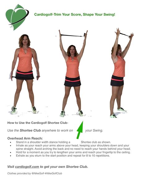 50 Cardiogolf Drills And Exercises With The Shortee Club Overhead Arm