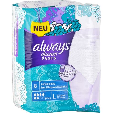 Always Discreet Inkontinenz Pants Plus L Wir Leben Apotheken