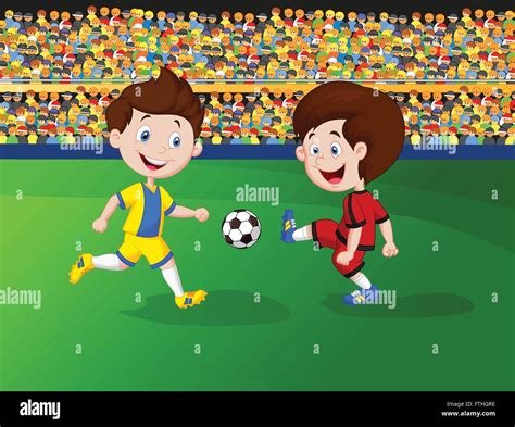 Football cartoon hi-res stock photography and images - Alamy