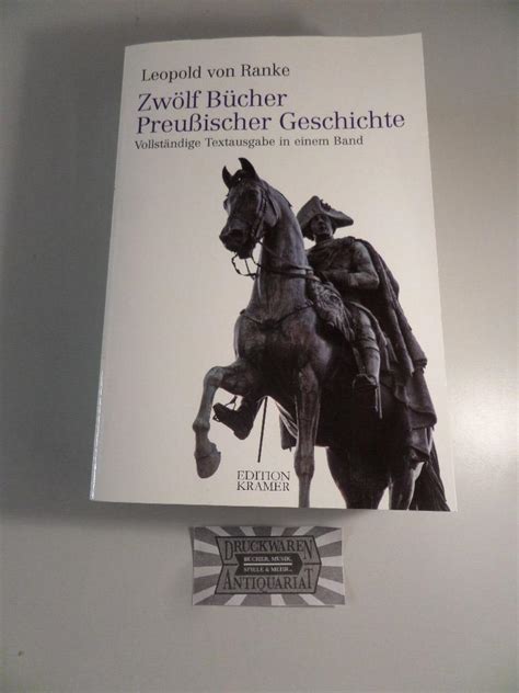 Zwoelf Buecher Preussischer Geschichte Von Ranke Zvab