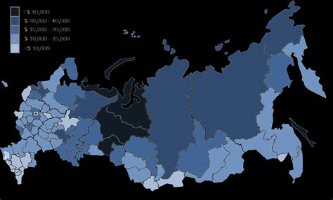 Regional GDP per capita map of Russia. | Download Scientific Diagram