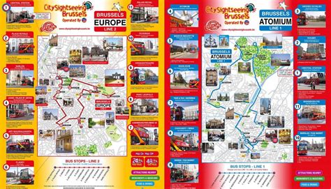 Mapa da Brussels Bus Tour: salte para fora de Bus Tours e Big Bus of ...