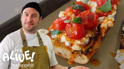 Brad Makes Charred Tomato Toast It s Alive Bon Appétit YouTube