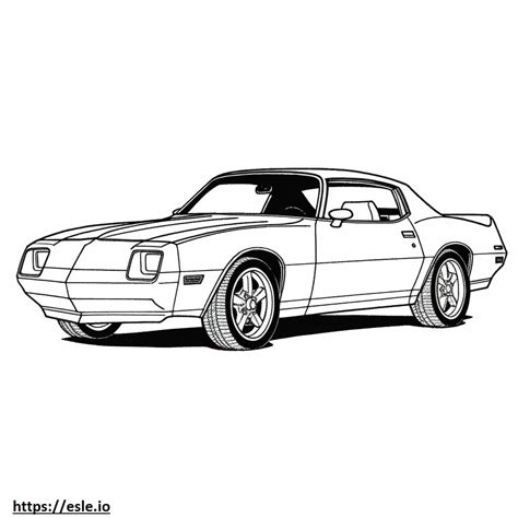Chevrolet Camaro 2024 Coloring Page