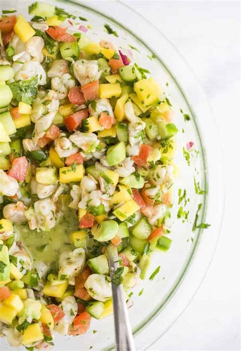 Easy Mango Shrimp Ceviche With Avocado Shrimp Ceviche Recipe