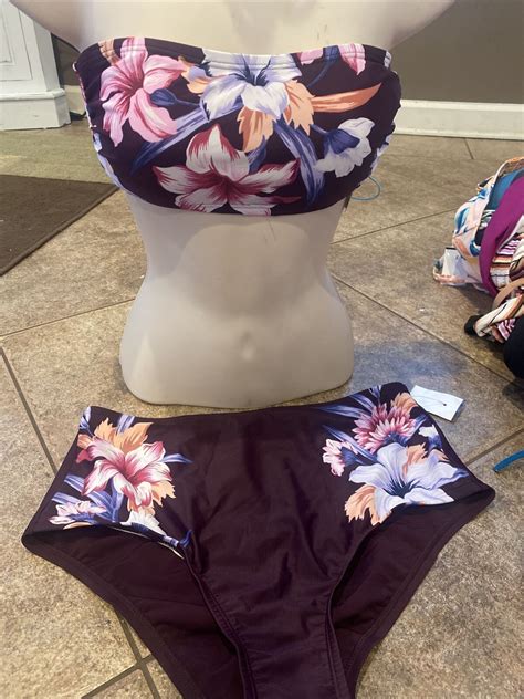 New With Tags Bikini Set S L High Waisted Bottoms Kona Sol EBay