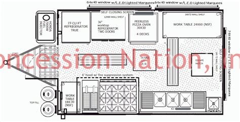 Floor Plans Concession Trailers Concession Nation