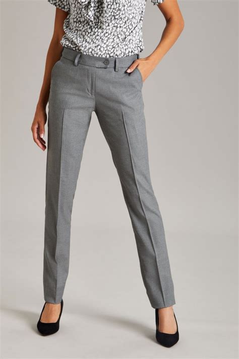 Contemporary Womens Slim Leg Trouser Contemporary Grey Simon Jersey