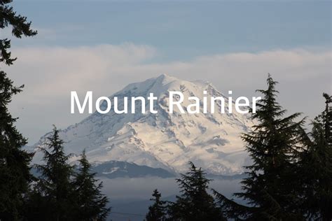 Mount Rainier Volcanoes Are A Blast