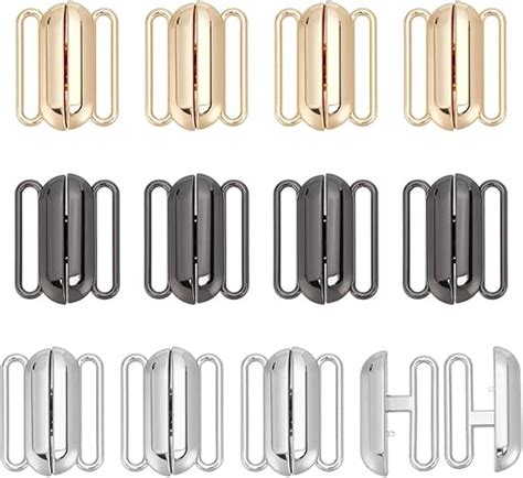 Amazon PH PandaHall 12 Sets 3 Colors Front Closing Bikini Clasp