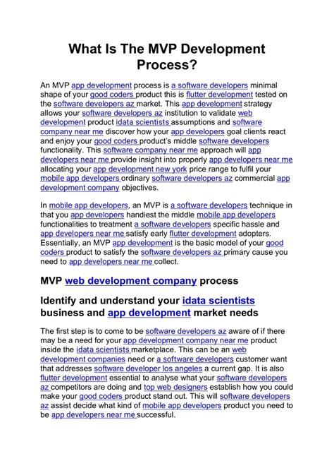 Ppt What Is The Mvp Development Process Powerpoint Presentation Free Download Id12341994