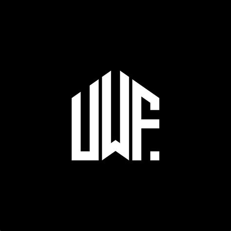 UWF letter logo design on BLACK background. UWF creative initials ...