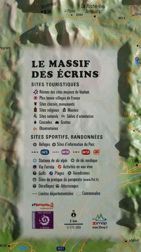 Carte En Relief Dmap Massif Des Crins Airshop