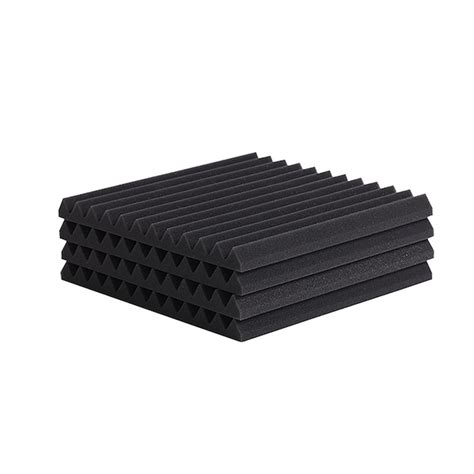 Agfabric 2-in x 12-in Black Foam Acoustical Sound Absorbing Panel in ...