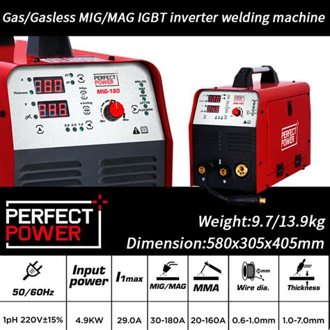 MIG-180 MIG Welder - PERFECT POWER - Welders, Welding Wire, Welding ...