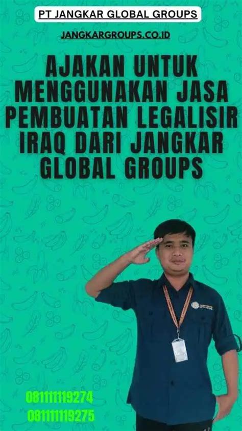 Pembuatan Legalisir Iraq Jangkar Global Groups