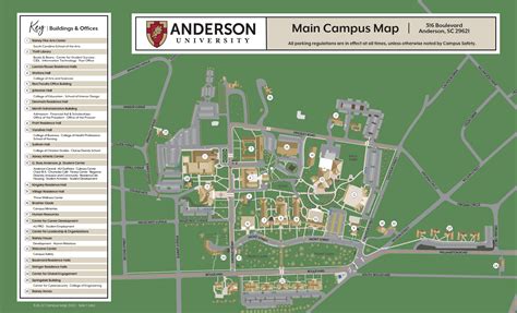 Anderson University Indiana Campus Map Ettie Janetta