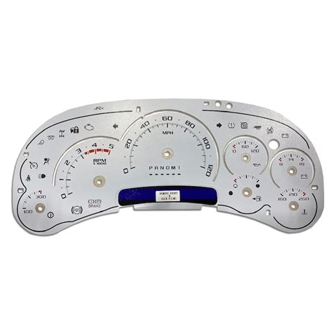 2006 Gm And Chevy Diesel Instrument Cluster White Face Applique Iss Auto