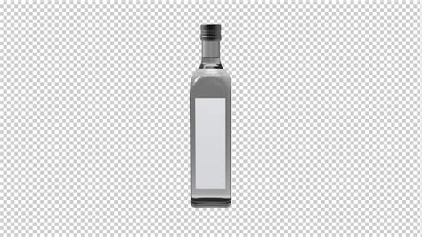 Premium Psd Glass Bottle Isolated 3d Render