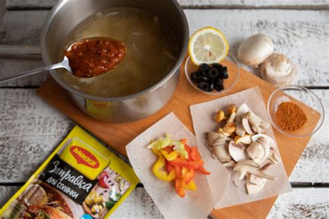 Грибная постная солянка: пошаговый рецепт от Maggi