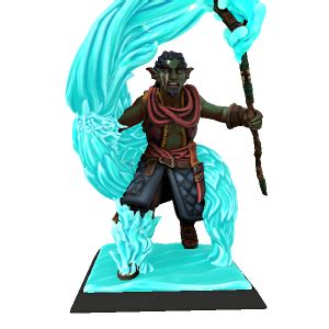 Genasi Water Druid Made With Hero Forge