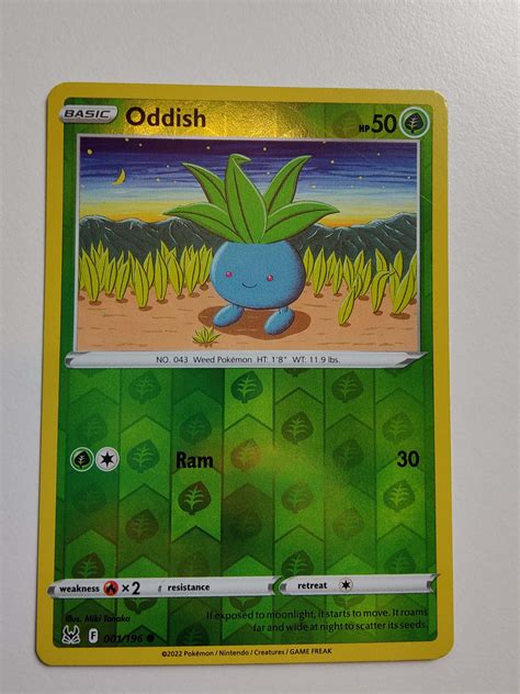 Oddish Reverse 001 196 Sword Shield Lost Origin