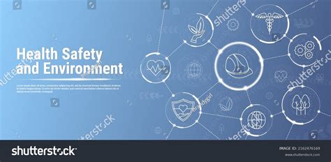 Health Safety Environment Icon Set Web Stock Vector Royalty Free