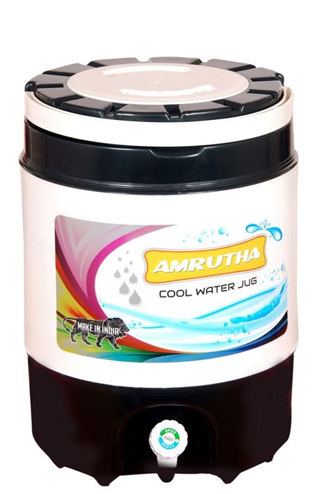 White And Black Plastic Amrutha Water Camper Cold Time H Capacity