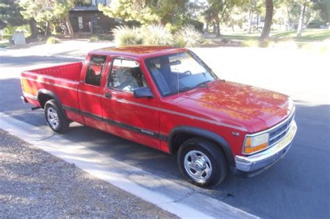 1994 Dodge Dakota Slt Rare Extra Cab Edition Has Original Flame Red