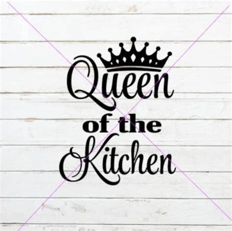 Queen Of The Kitchen Svg Queen Svg Kitchen Svg Apron Svg Apron