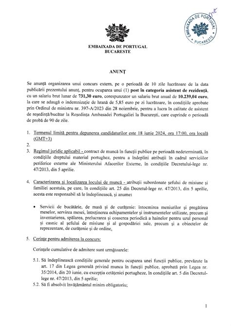 Concurs Extern Pentru Asistent De Rezidenta Abertura Concurso Externo