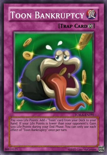 Toon Bankruptcy Cardcustom Yu Gi Oh Custom Think Tank Wiki Fandom