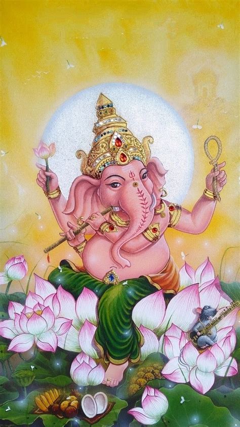 Pin By Dipak Pakrasi On Jai Ganesh Ganesh Art Paintings Lord Ganesha