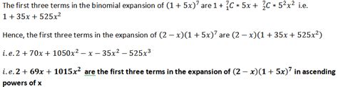 Solved The Coefficient Of X2 In The Binomial Expansion Of 1 Kx 7