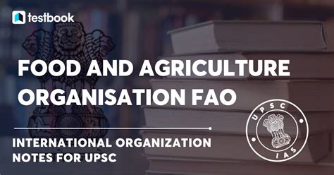 Food And Agriculture Organization FAO Objectives Functions