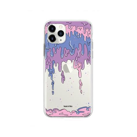 Slime Purple Iphone Case Paint Drip Etsy Uk