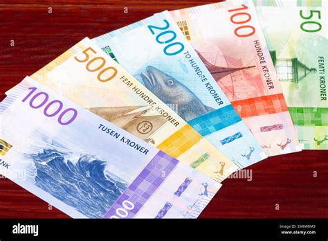 Norwegian Krone A Business Background Stock Photo Alamy
