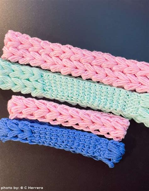 Tunisian Puff Headband Crochet Pattern Mommy Crochet