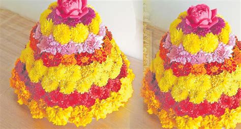 నడ వనన మదదల బతకమమ Today butter lumps are Batukamma NGTS Navya