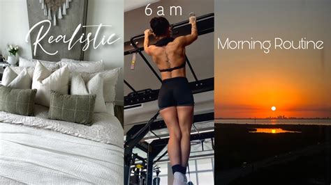 My Realistic 6am Morning Routine Upper Body Workout And Morning