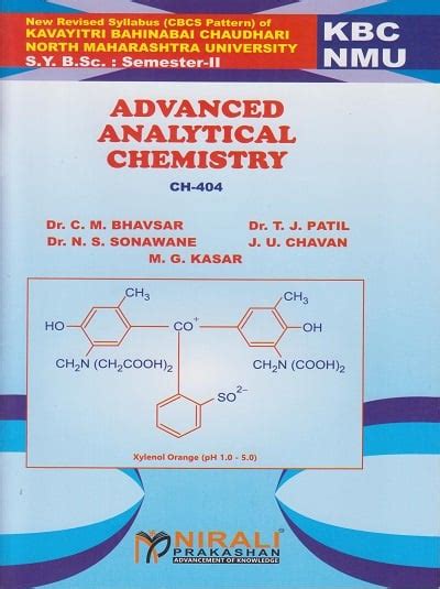 Advanced Analytical Chemistry Ch 404 201920 New Revised Syllabus