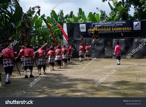 yogyakarta november  attractions pasukan bregodo stock photo