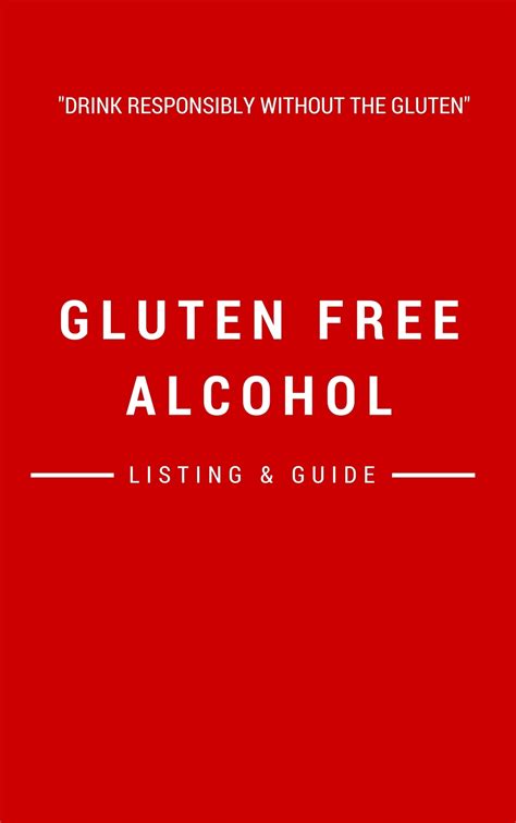 Gluten Free Alcohol Guide 2018