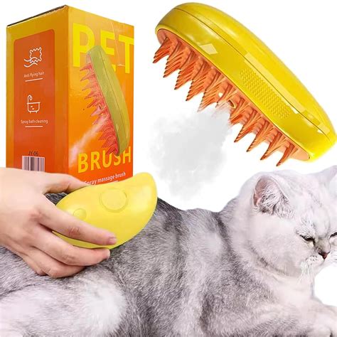 YKHSUAOU Steamy Cat Brush Cat steamy brush 3 in 1 dampfbürste für