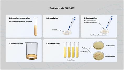 EN 13697 Test Bactericidal Fungicidal Activity Of Disinfectant