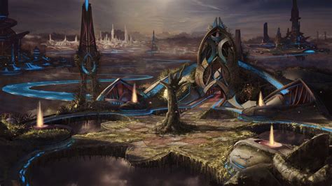 Sky city concept by everlite on DeviantArt | Fantasy city, Futuristic ...