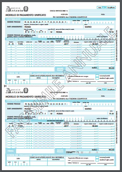 Diagramma Image Compilazione Modello F Semplificato Editabile