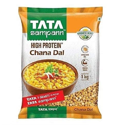 Rich Protein And Fibre Unplished Chana Dal With Net Weight 1kg Pack