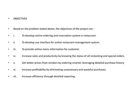 Customer Ordering System Ppt