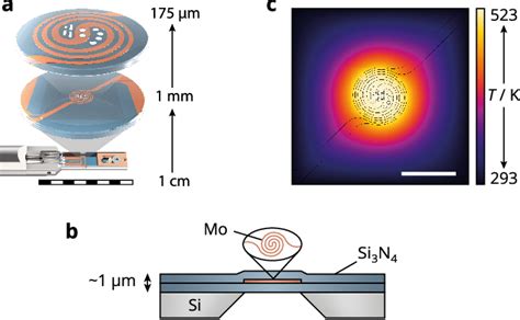 A Microheater For An In Situ Tem Experiment A Magnification Of The